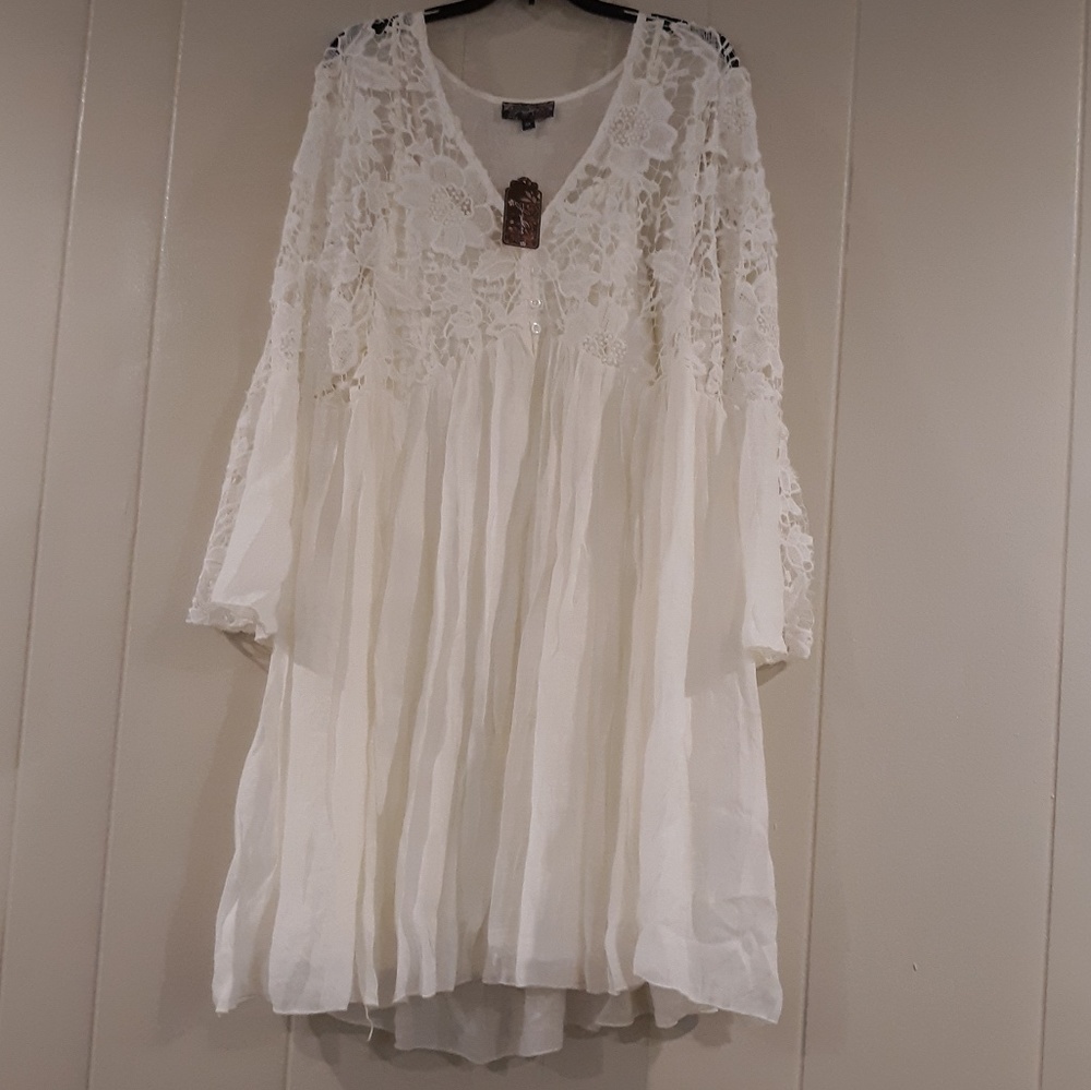 Beige Boho Dress
